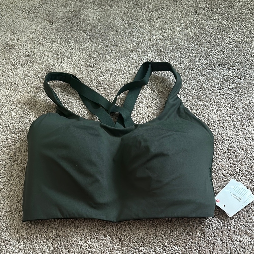 Lululemon Athletica Green Seamless Sports Bra